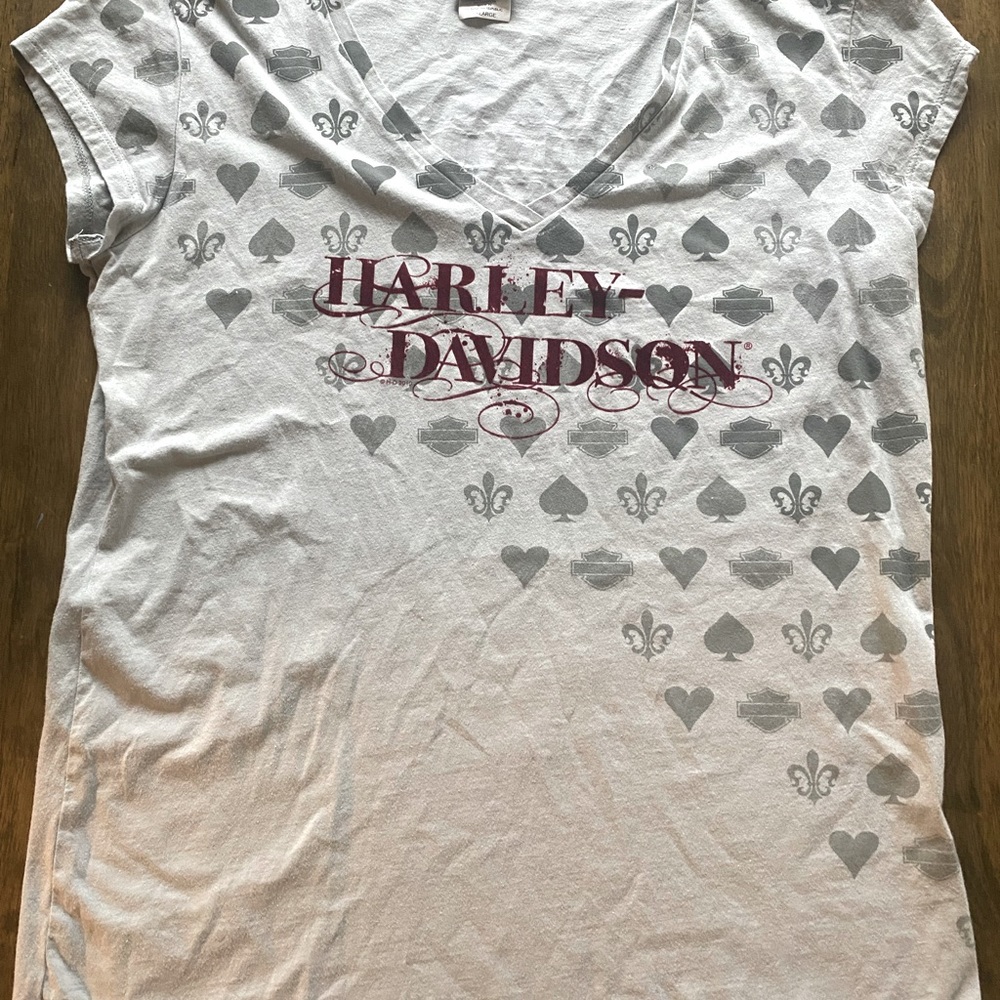 Harley Davidson women’s flocked tee